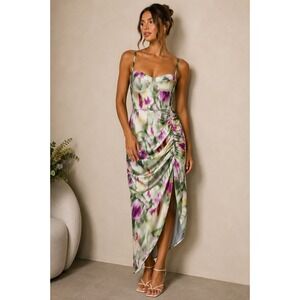 cider solid ruffle corset mini dress Cider corset dress